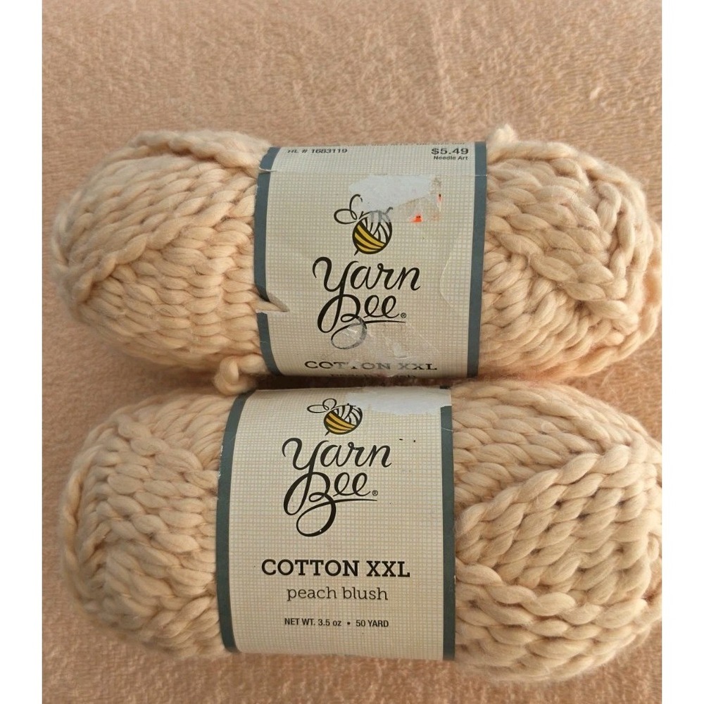 Yarn Bee cotton xxl peach blush Lot Of 3